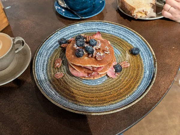 Photograph of buttermilk classic, stack of three.